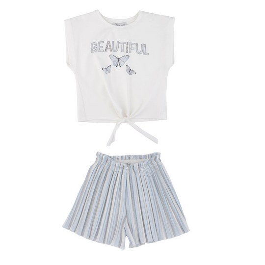 Sassy Butterfly Girls Casual Set-1