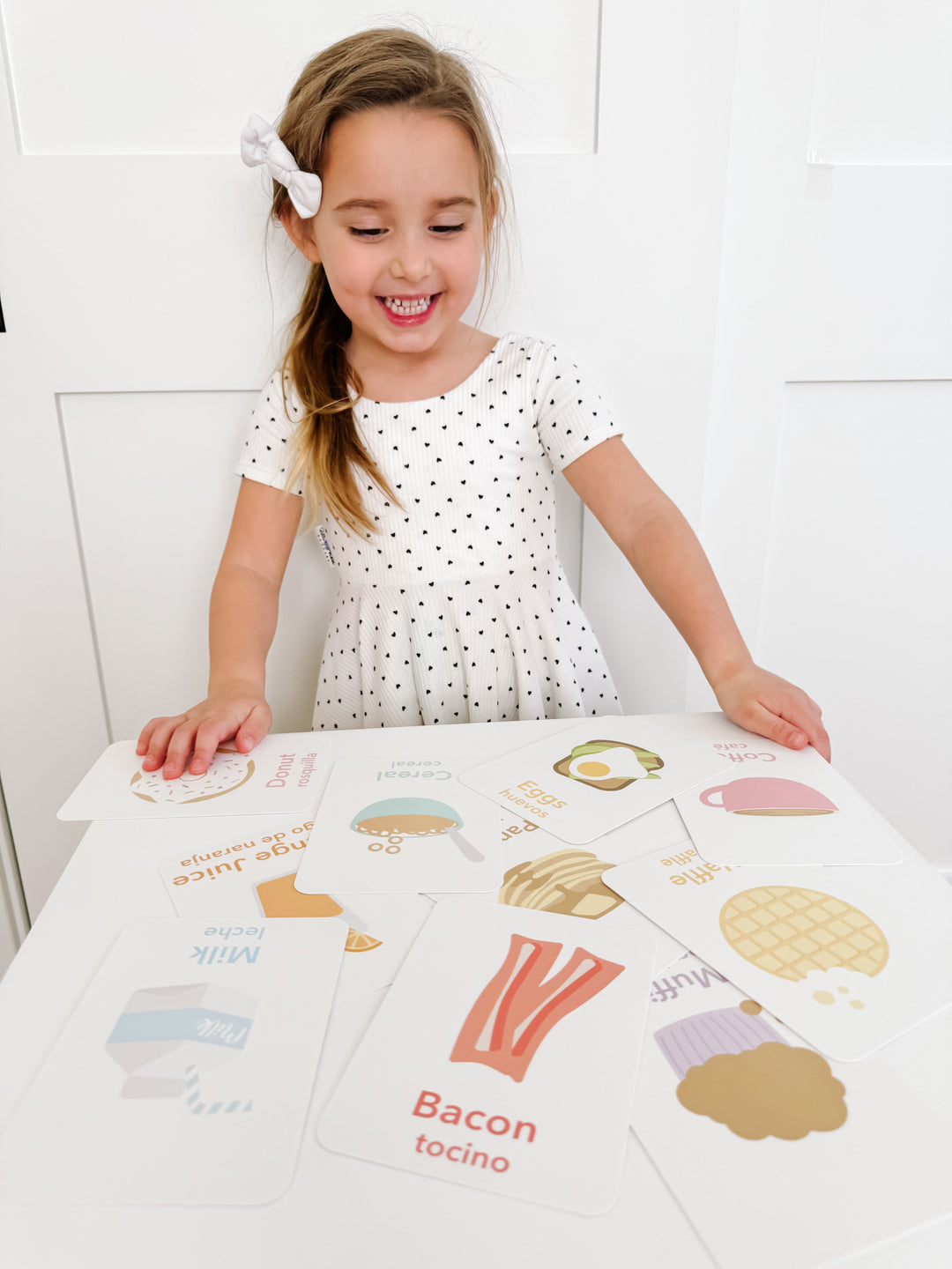Breakfast Flashcards for Toddlers | Kids Food Learning Cards | Preschool Mealtime Activity GoodnightFox