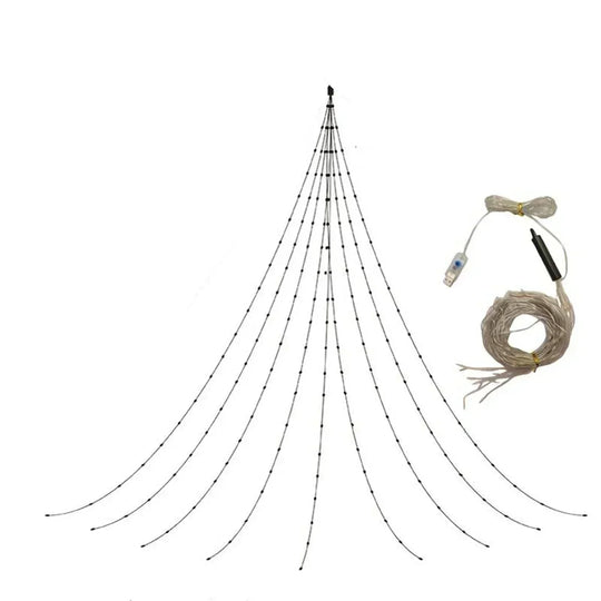 Waterfall Tree Fairy Light Usb 8 Modes Curtain Light LPO