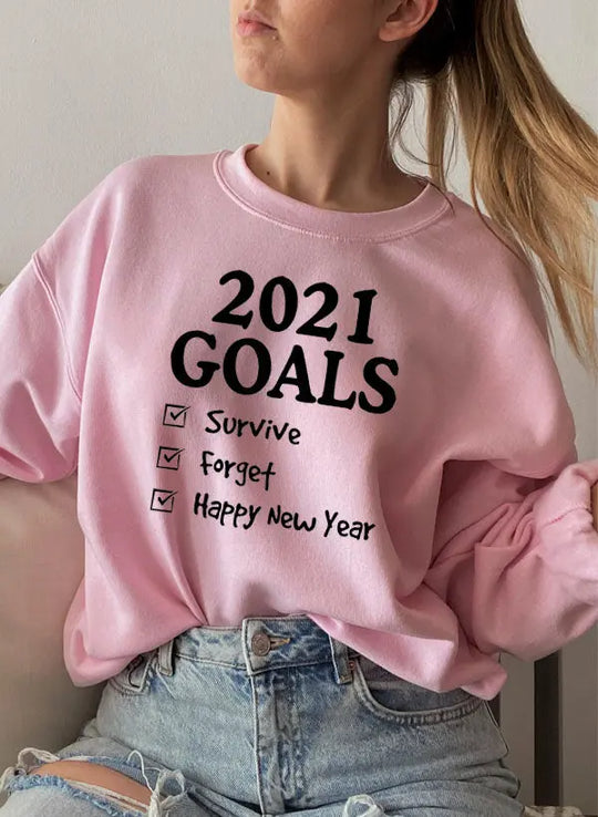 2021 Goals Sweat Shirt Merchmallow