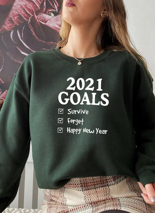 2021 Goals Sweat Shirt Merchmallow