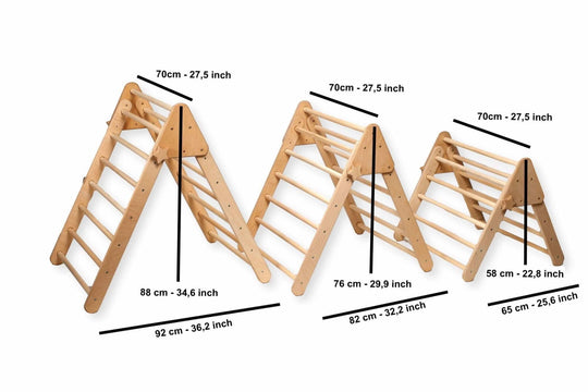 Montessori Triangle Climber Set / 3 size Kidodido
