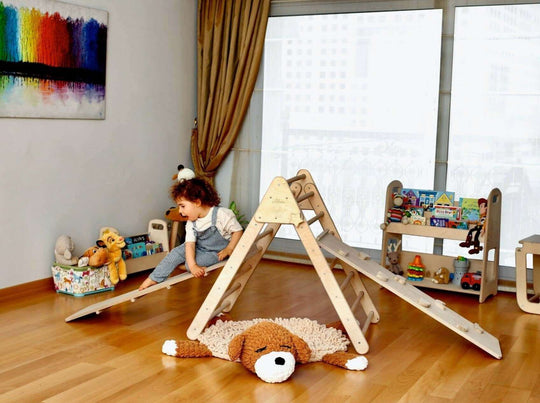 Montessori Climbing Set / Climbing Triangle - Arch / Rocker with 2 Ramps / 4 Pieces Set Kidodido