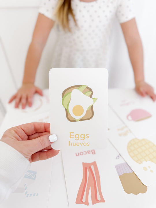 Breakfast Flashcards for Toddlers | Kids Food Learning Cards | Preschool Mealtime Activity GoodnightFox
