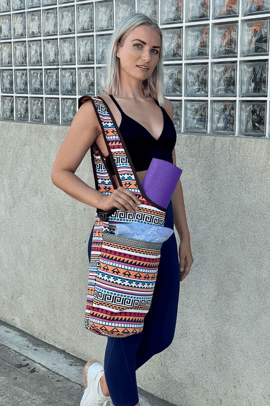 JupiterGear Yoga Mat Carrying Tote Bag with Large Pockets-6