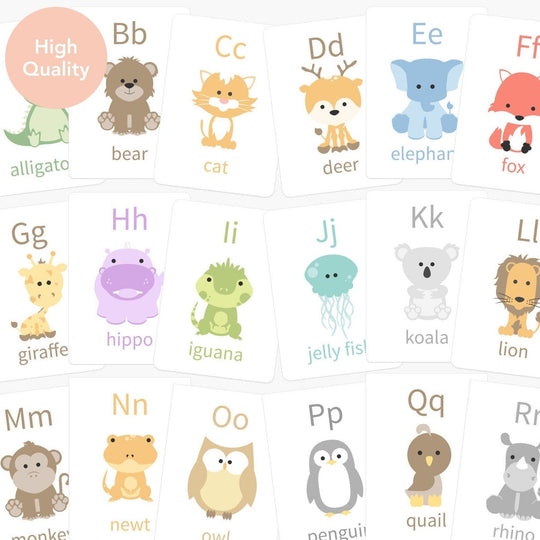 Animal Alphabet Flashcards A-Z | ABC Learning Cards for Toddlers & Preschoolers GoodnightFox