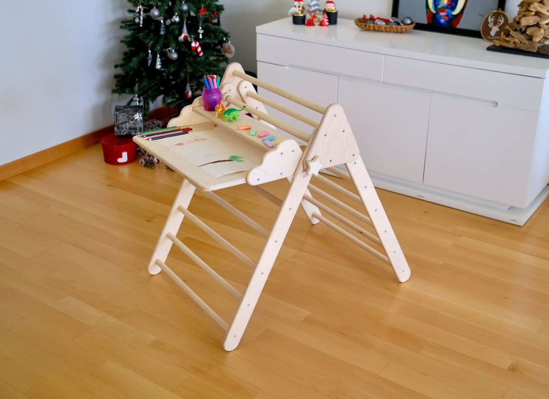 Montessori Climbing Triangle with Table and Chair Kidodido