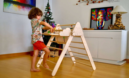 Montessori Climbing Triangle with Table and Chair Kidodido
