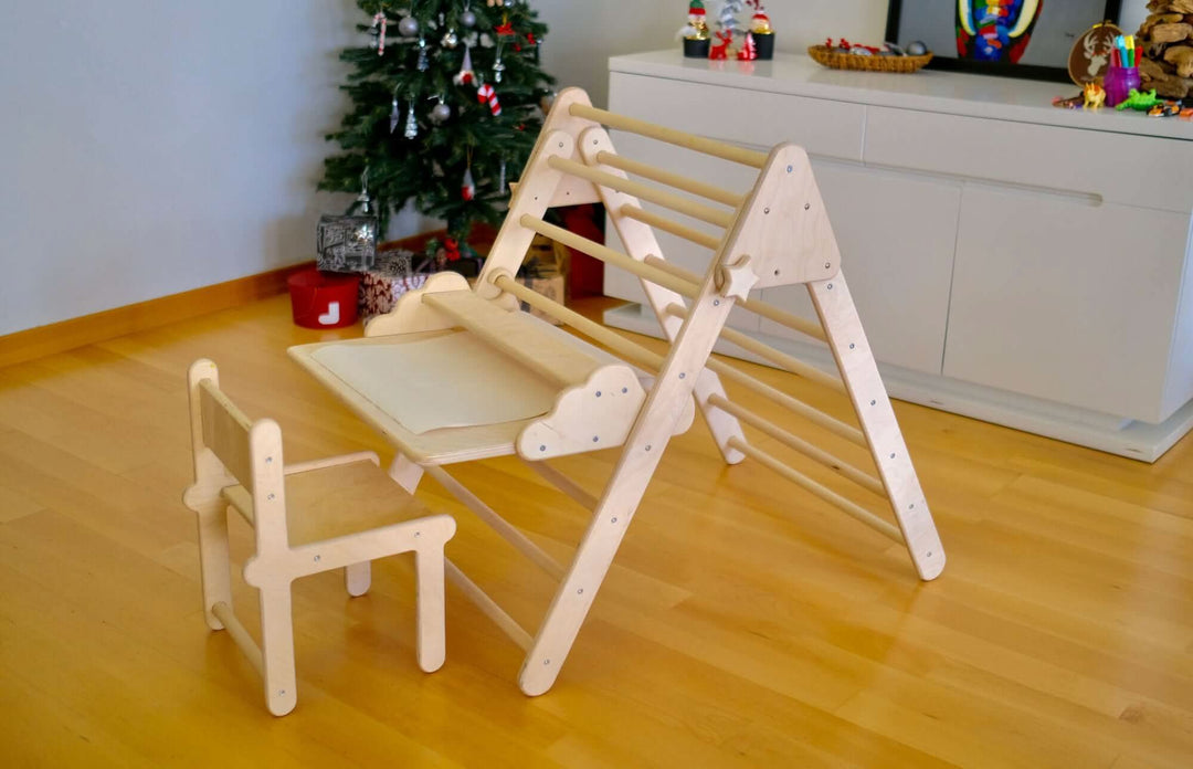 Montessori Climbing Triangle with Table and Chair Kidodido