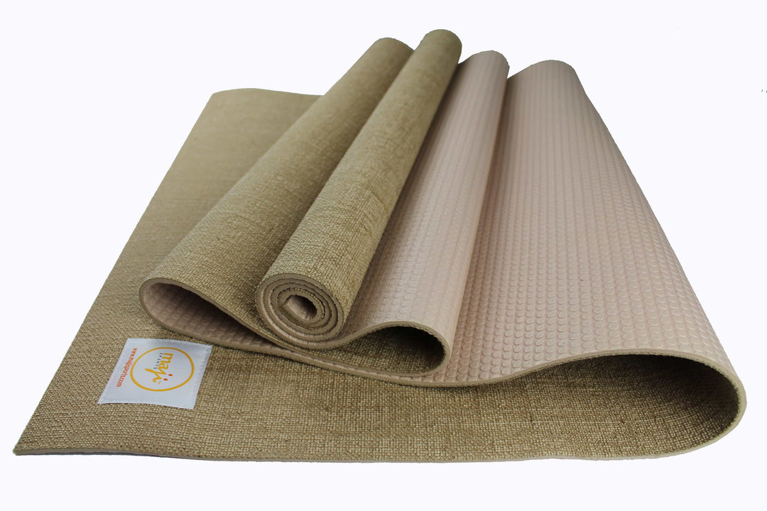 Maji Sports Jute Premium Eco Yoga Mat + Foot Massager (7.5cm x 17.5cm)-3