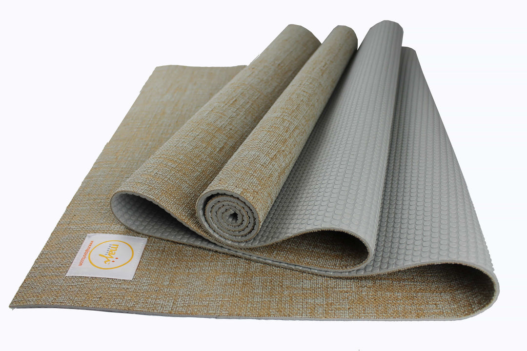 Maji Sports Jute Premium Eco Yoga Mat + Foot Massager (7.5cm x 17.5cm)-7