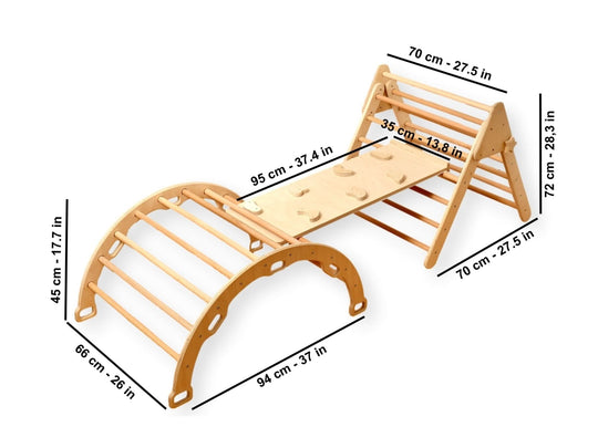 Montessori Indoor Playground / Medium Size / 4 Pieces Set Kidodido