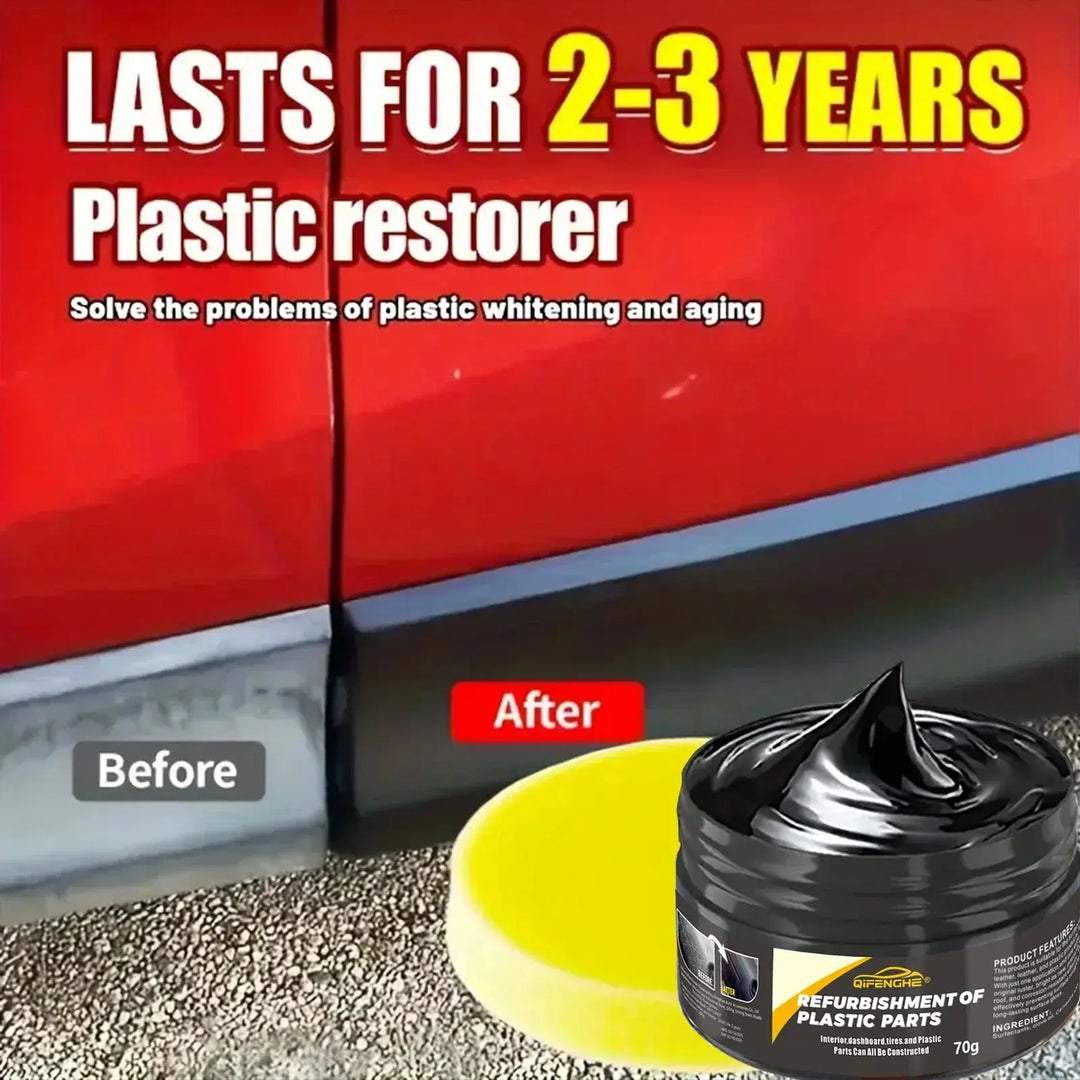 automotive plastic repair agent-interior and exterior plastic polishing wax, scratch repair anti-aging cream, suitable for tires Shop1103356111 Store