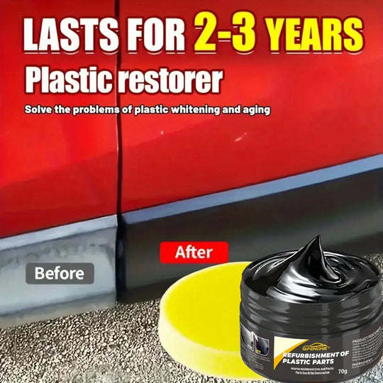 automotive plastic repair agent-interior and exterior plastic polishing wax, scratch repair anti-aging cream, suitable for tires Shop1103356111 Store