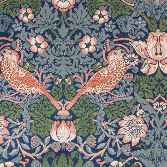 William Morris Strawberry Thief Blue - Glasses Pouch Signare Tapestry