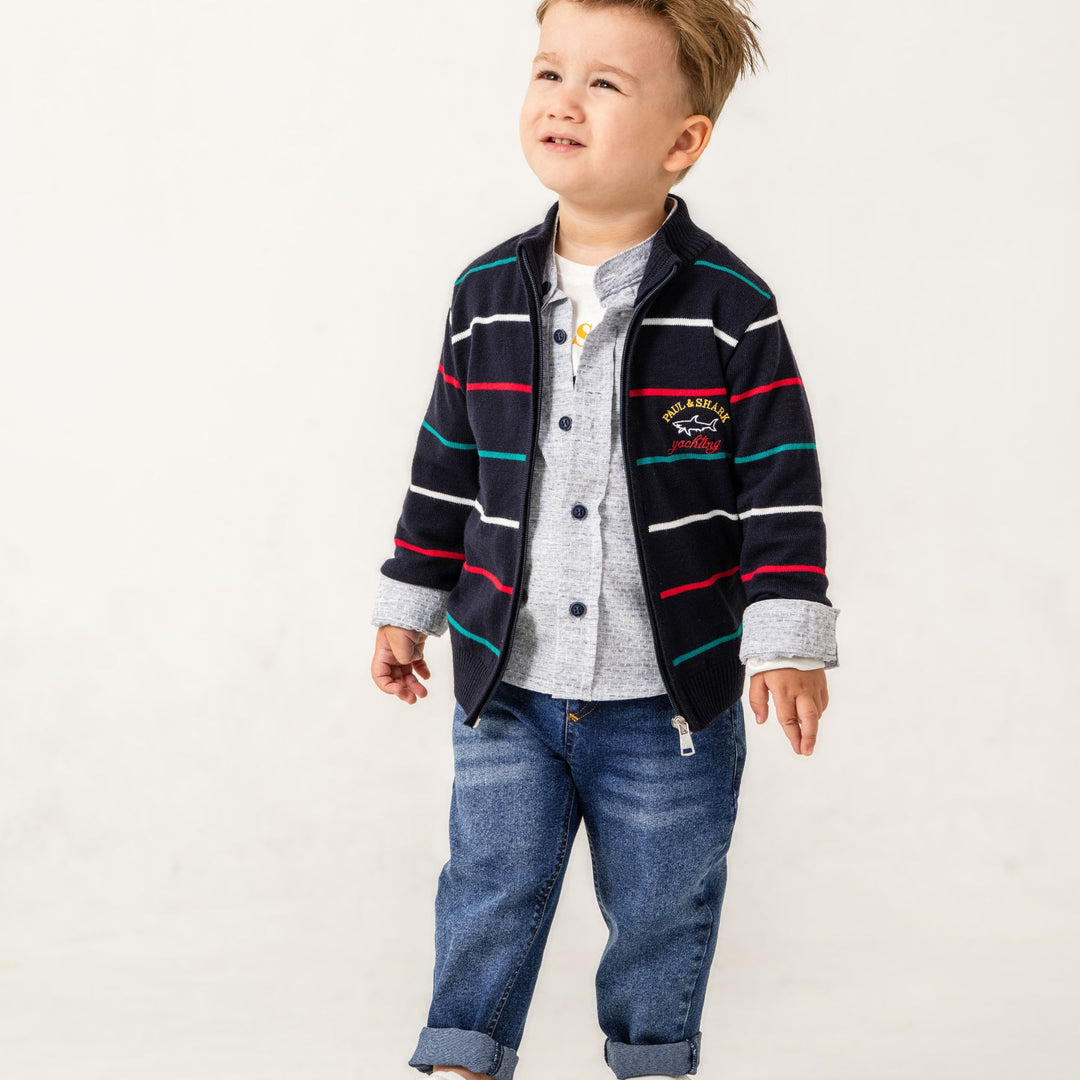 Shark Paul Boys 4PC Sweater Set-2