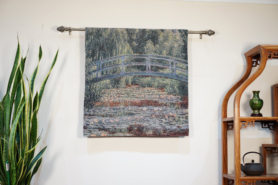 Claude Monet Japanese Bridge - Wall Hanging in 2 sizes Signare Tapestry