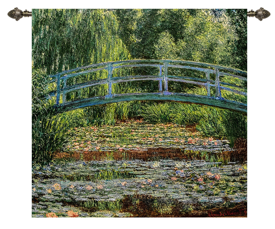 Claude Monet Japanese Bridge - Wall Hanging in 2 sizes Signare Tapestry