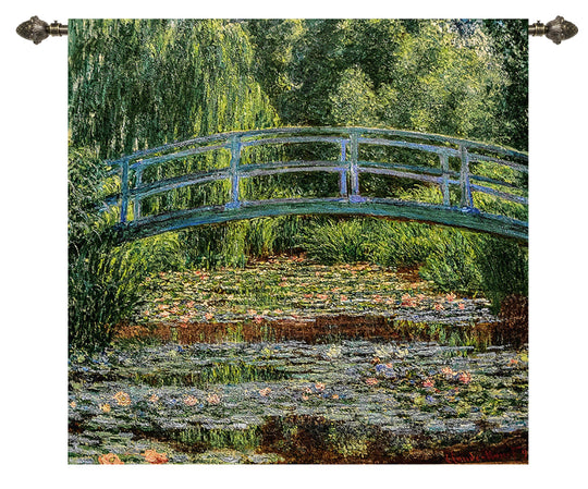 Claude Monet Japanese Bridge - Wall Hanging in 2 sizes Signare Tapestry