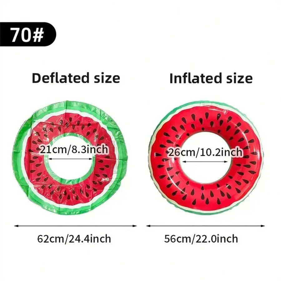 Watermelon Swimming Ring Inflatable Pool Float OBA