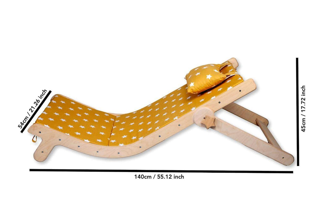 Adjustable Lounge Chair with Comfy Pad Kidodido