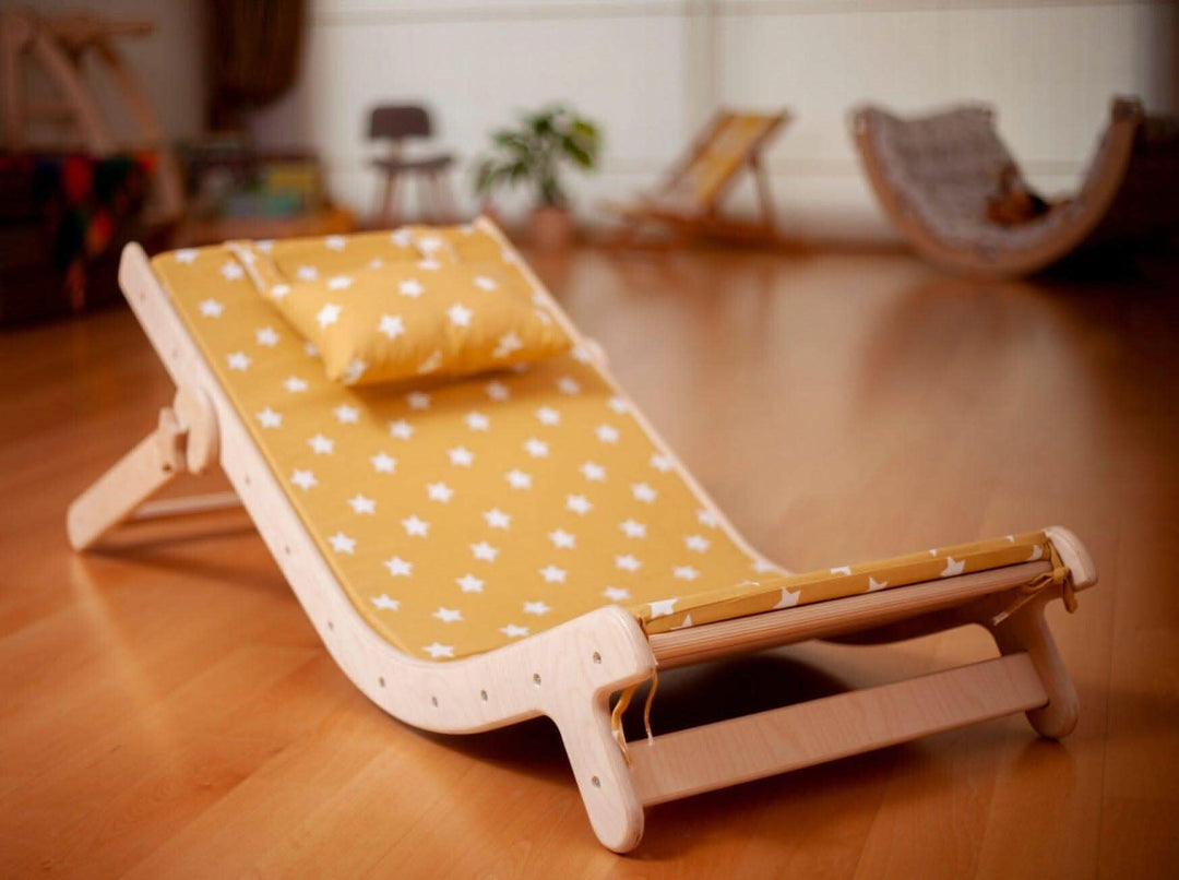 Adjustable Lounge Chair with Comfy Pad Kidodido