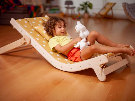 Adjustable Lounge Chair with Comfy Pad Kidodido
