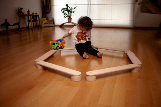 Montessori Balance Beam and Stepping Stones Set Kidodido