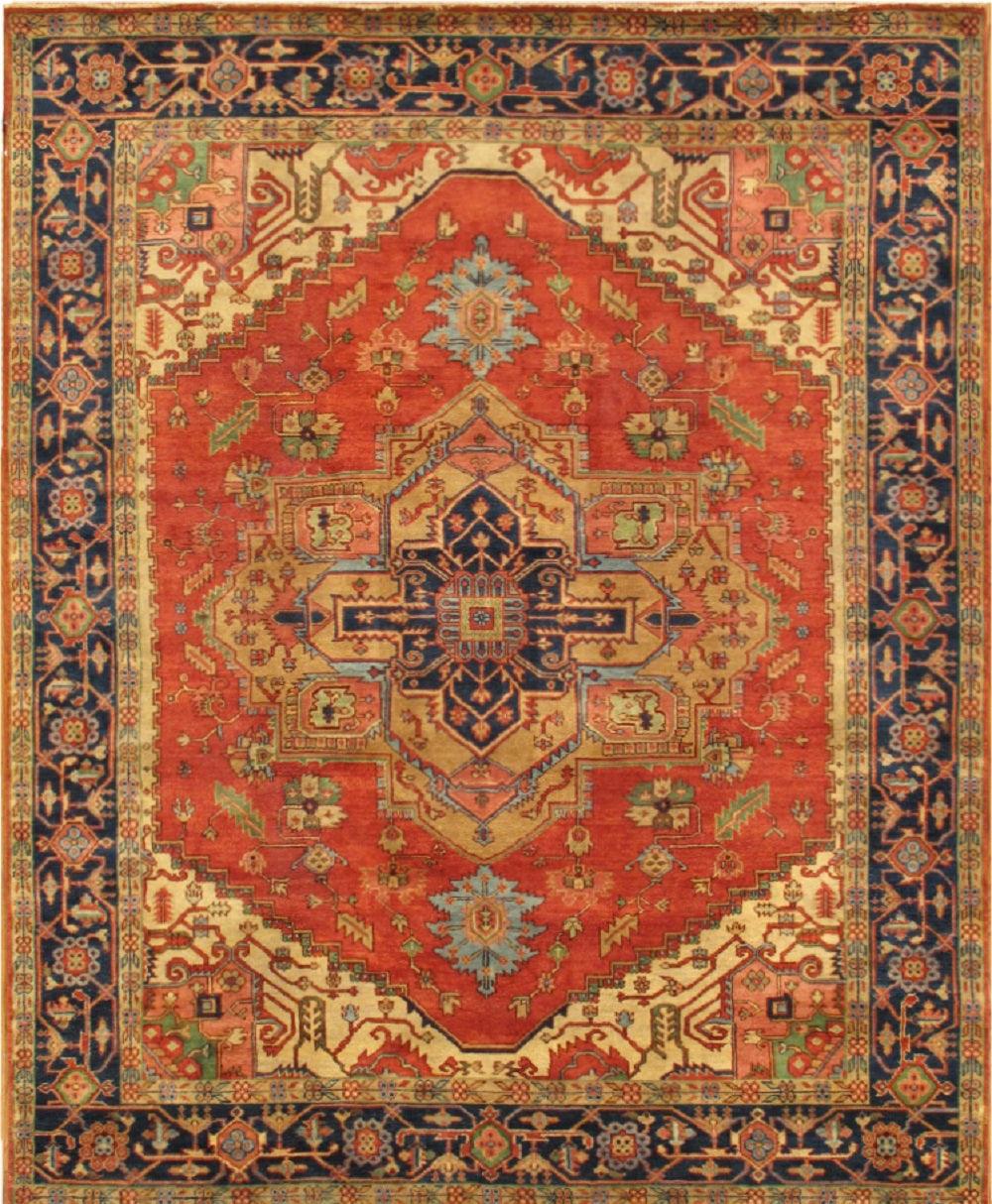 Canvello Serapi Hand-Knotted Wool Rug-11'10" X 12' Canvellollc