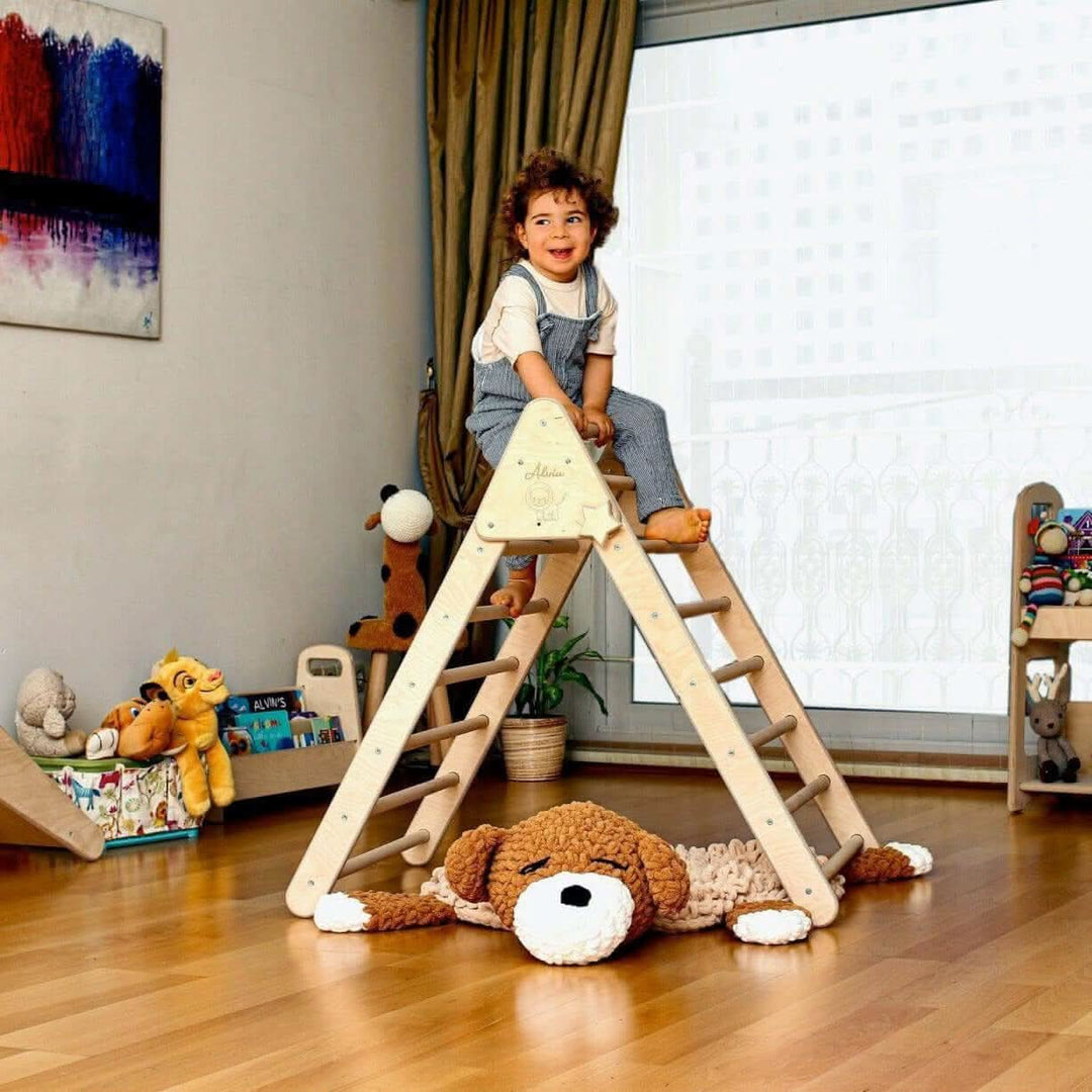 Foldable Climbing Triangle with Ramp Kidodido