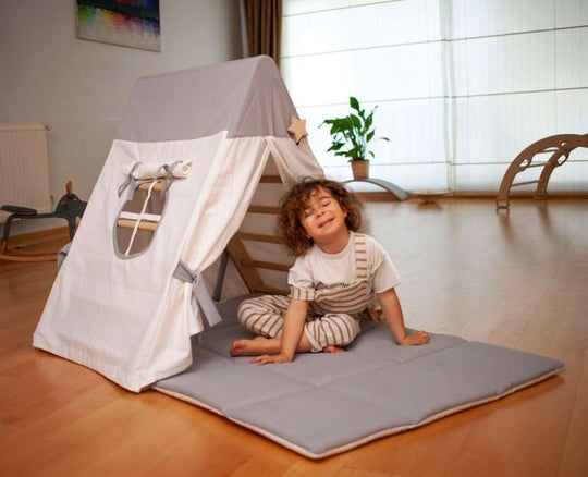 Climbing Triangle with Tent Cover, Mat, Ramp Kidodido