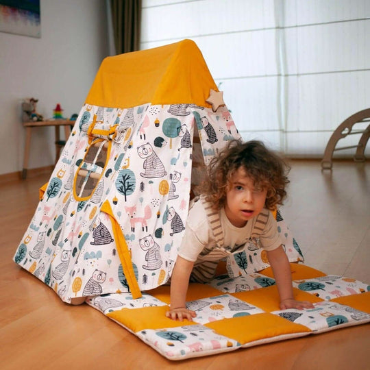 Climbing Triangle with Tent Cover, Mat, Ramp Kidodido