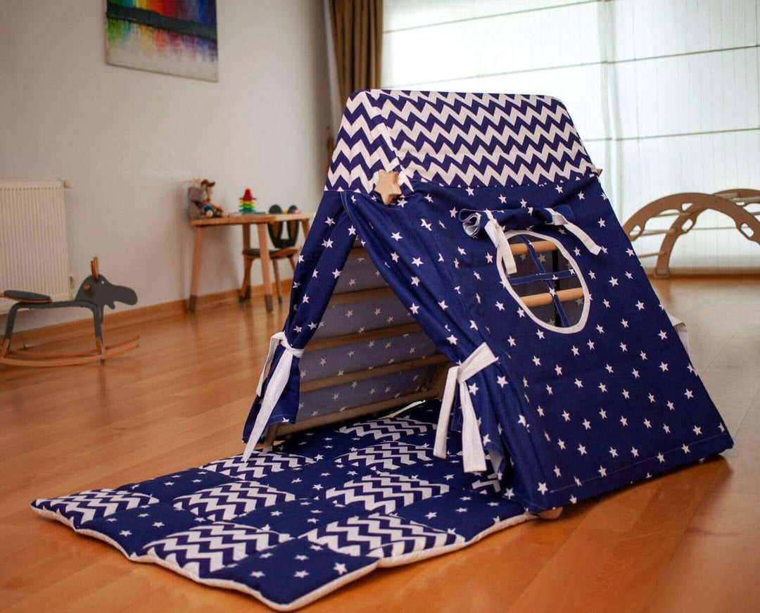 Climbing Triangle with Tent Cover, Mat, Ramp Kidodido