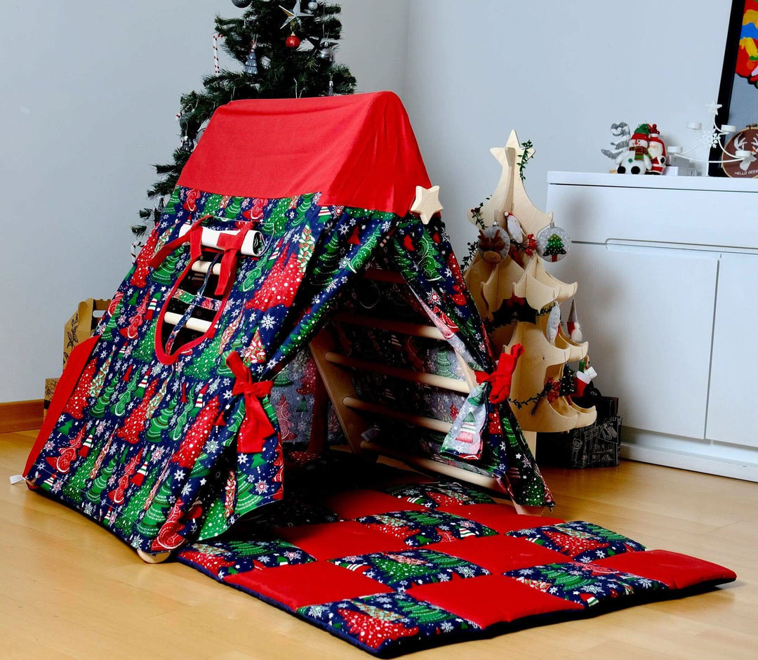 Climbing Triangle with Tent Cover, Mat, Ramp Kidodido