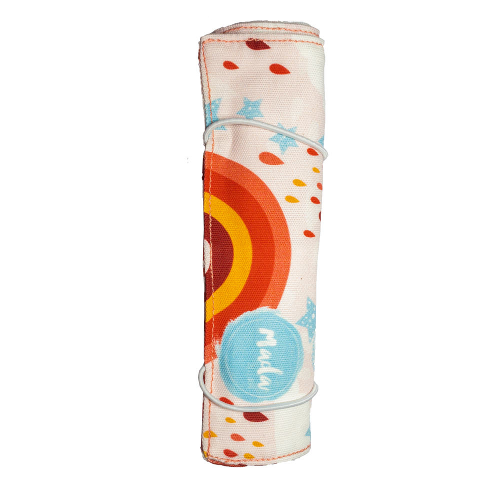 Pink Rainbow Long Pencil Case CaribHeaven