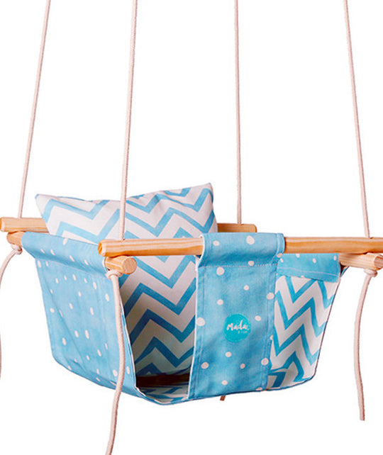 Blue Chevron BabySwing CaribHeaven