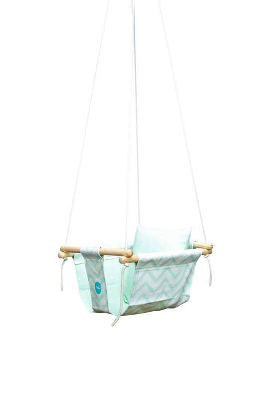 Mint Chevron BabySwing CaribHeaven