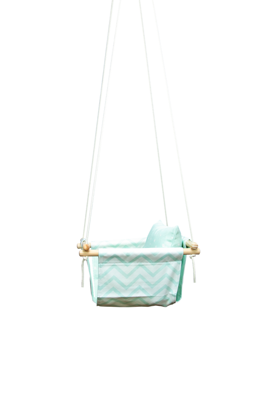 Mint Chevron BabySwing CaribHeaven