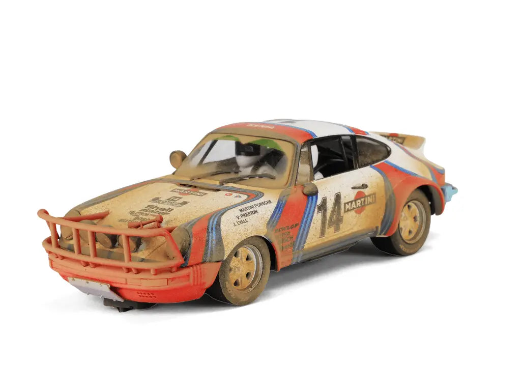 Fly | Porsche 911 SC 'Safari' | #14 Martini Racing | Limited Edition | Dirt Effect | E2110AR | 1/32 Slot Car HYINUO CAR MODEL Store