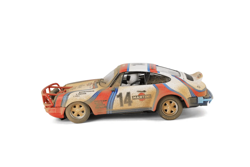Fly | Porsche 911 SC 'Safari' | #14 Martini Racing | Limited Edition | Dirt Effect | E2110AR | 1/32 Slot Car HYINUO CAR MODEL Store