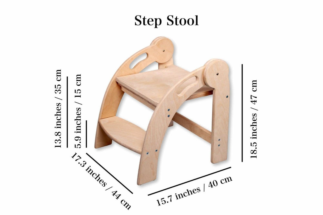 Foldable Montessori Kitchen Step Stool Kidodido