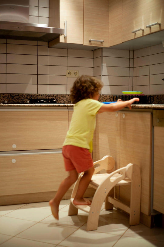 Foldable Montessori Kitchen Step Stool Kidodido