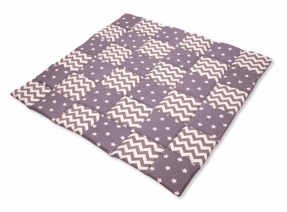 Gray Stars Play Tent and Play Mat Kidodido