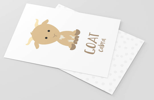 Farm Animal Flashcards | Bilingual English & Spanish Learning Cards for Toddlers GoodnightFox