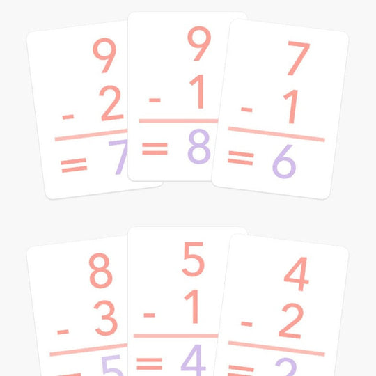 Basic Subtraction Flashcards for Toddlers & Preschoolers GoodnightFox