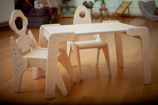 Montessori Table and Chair Set Kidodido