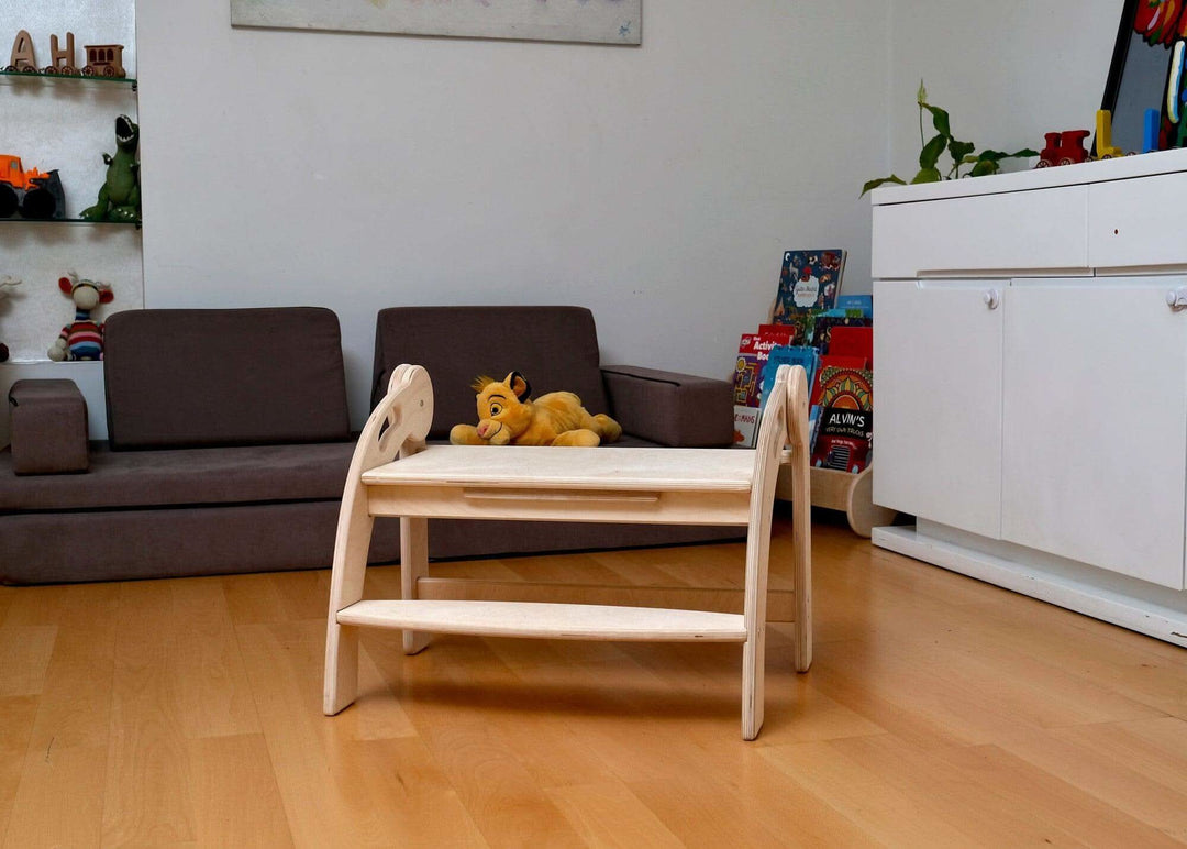 Twins Montessori Kitchen Stool - Wooden Step Stool Kidodido