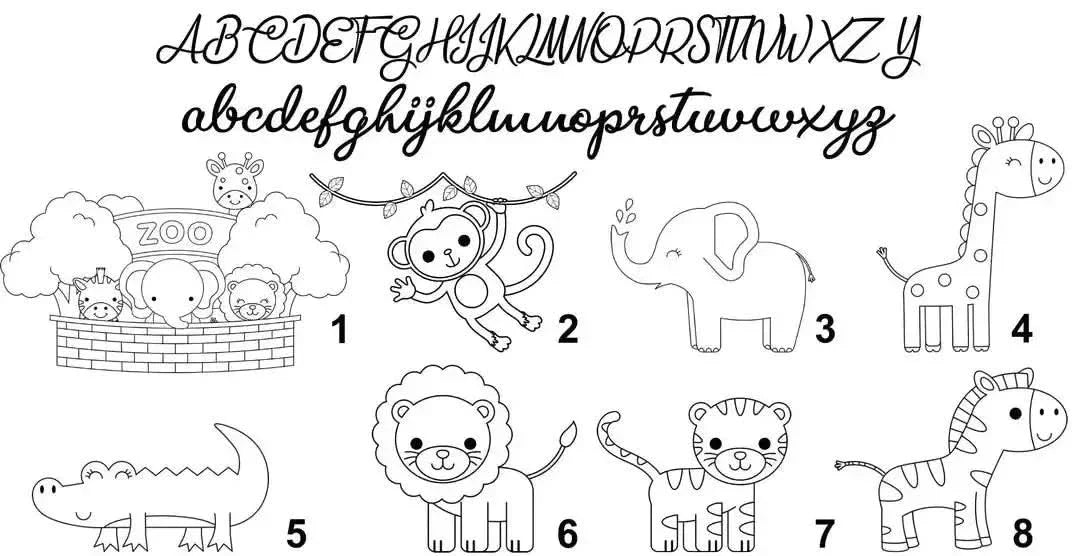 Name and Animal Figure Kidodido