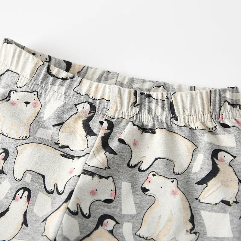 Autumn Arrival Baby Kids Girls Animals Cartoon Pattern Casual Pants MyKids-USA