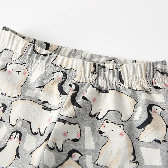 Autumn Arrival Baby Kids Girls Animals Cartoon Pattern Casual Pants MyKids-USA
